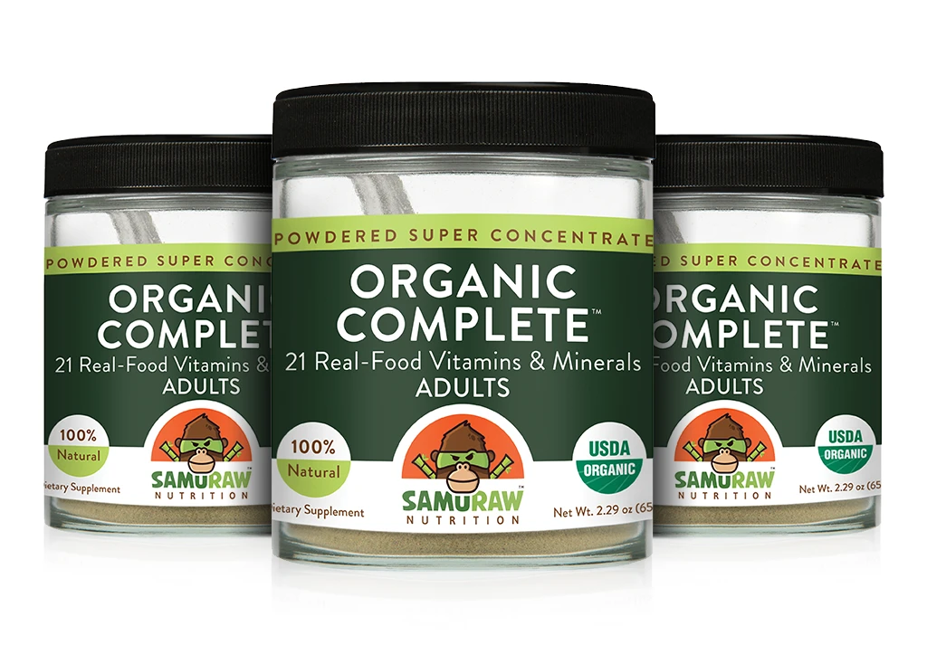 3 x Samuraw Organic Complete for Adults - 15% OFF