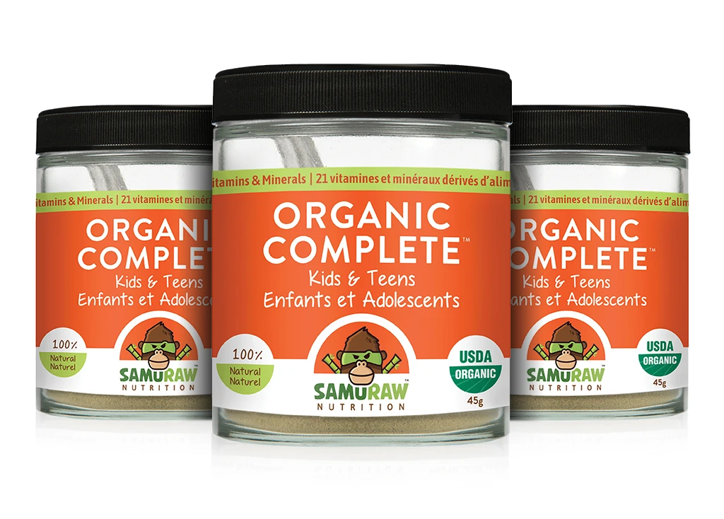 3 x Samuraw Organic Complete for Kids & Teens - 15% OFF