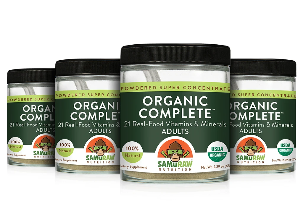 4 x Samuraw Organic Complete for Adults - 20% OFF