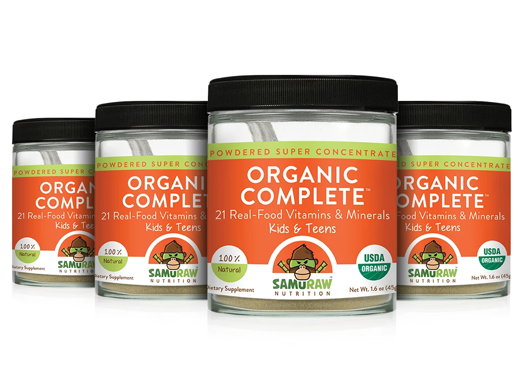 4 x Samuraw Organic Complete for Kids & Teens - 20% OFF